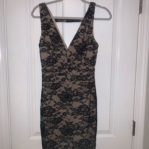 NWT Black and Cream Lace Windsor evening gown